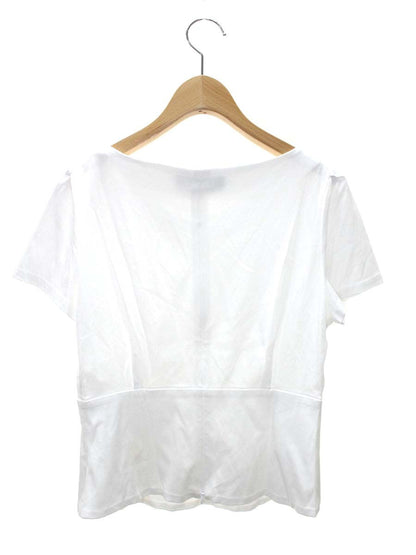 エムズグレイシー 015347 トップス 40 ホワイト Vネック ボタン IT2UCAZD68P2 【SALE】