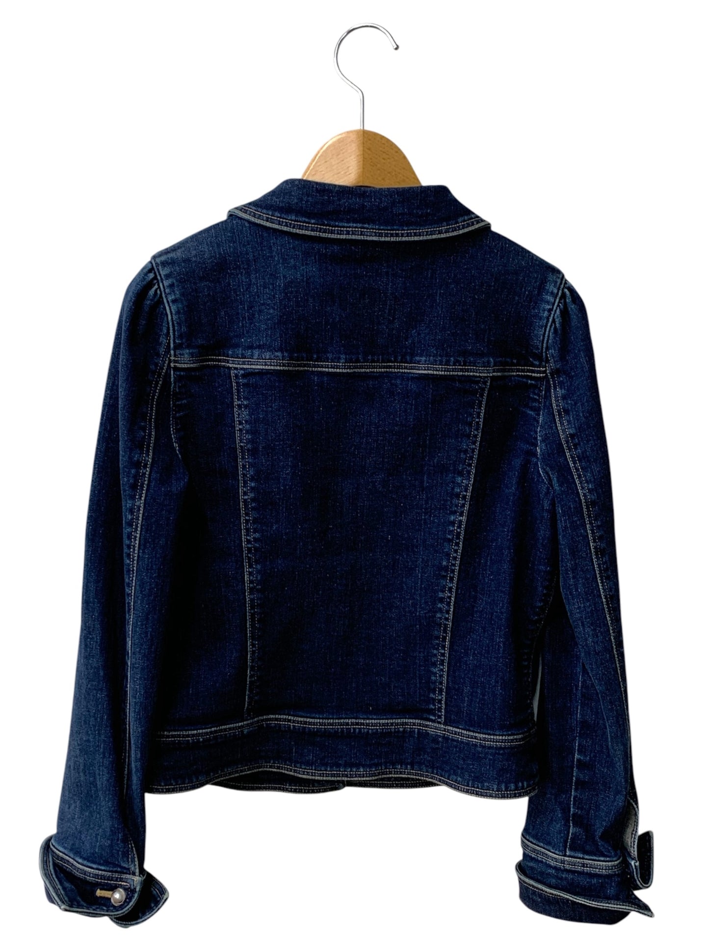 エムズグレイシー 914517 デニムジャケット 38 ネイビー パールボタン IT4OCWFAL5JI