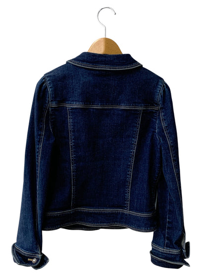 エムズグレイシー 914517 デニムジャケット 38 ネイビー パールボタン IT4OCWFAL5JI
