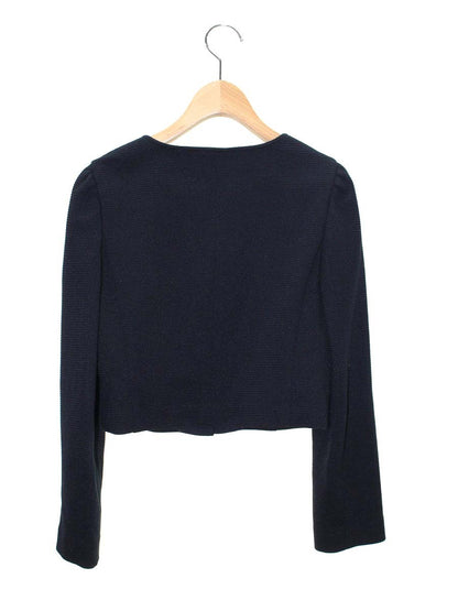 エムズグレイシー 0487 カーディガン 38 ブラック パールボタン IT1GCL1UMK4K