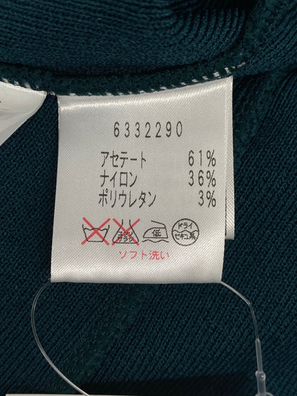ルネ 6332290 カーディガン 36 グリーン パールジップ ダブルジップ IT5P8YEXZEJ9