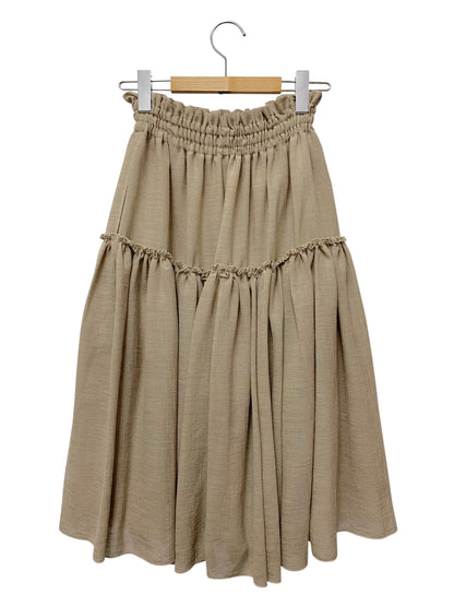 デイジーリン Raku-Raku Swing Skirt ラクラクスウィング 06721 スカート 42 ベージュ ウエストギャザー ITQIFS1B1JPC