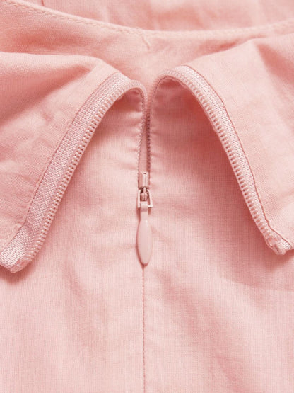 マリハ ワンピース 40 ピンク コットン フレアー IT3KZMTX6OSG