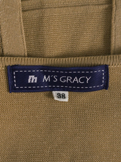 エムズグレイシー 428505 ボレロ 38 ブラウン カーディガン 袖リボン ITT885CZJAGK