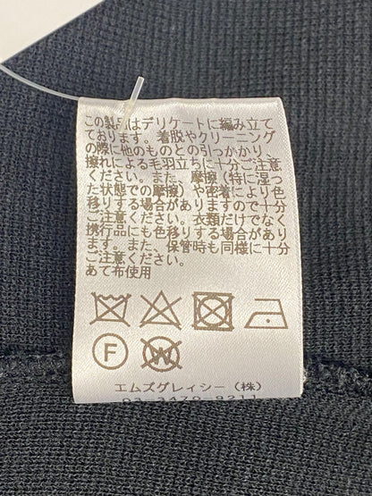 エムズグレイシー 918505 ニット 38 ブラック ペプラム リボン ITBGM04F1W6E