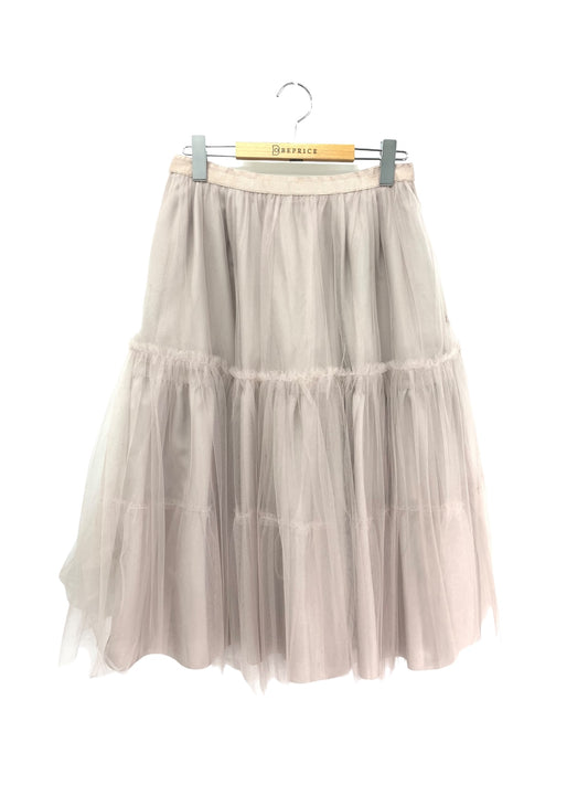 フォクシーブティック Skirt Annette 42134 チュールスカート 42 ベージュ 2022年増産品 ITE3ZHHXQRK2