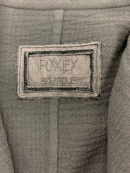 フォクシーブティック Duke デューク 41302 ジャケット　ブローチ付き 42 ブラック ITUBG74N3XWN