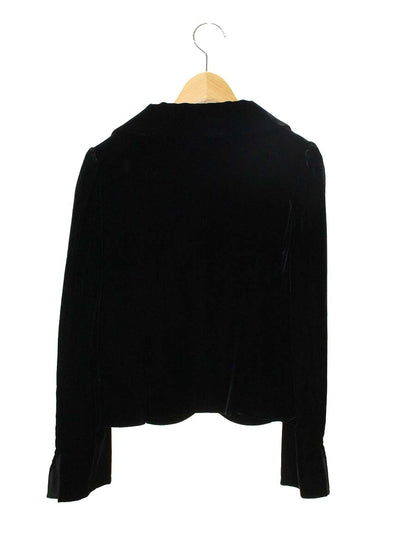 エムズグレイシー 624510 ジャケット 38 ブラック ベロア 1B IT2ZO63J4AKR