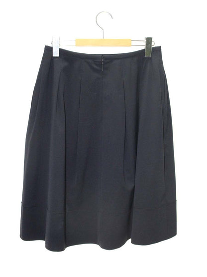 ルネ basic 5534100 スカート 38 ネイビー タックフレア ITKXT5IB0C9S