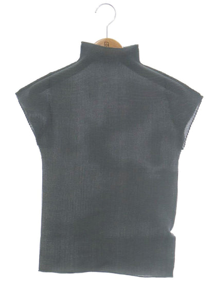 ミーイッセイミヤケ MI21FK003 プルオーバー カーキグリーン ボトルネック ワッフルプリーツ ITJ4GGHYPEA2