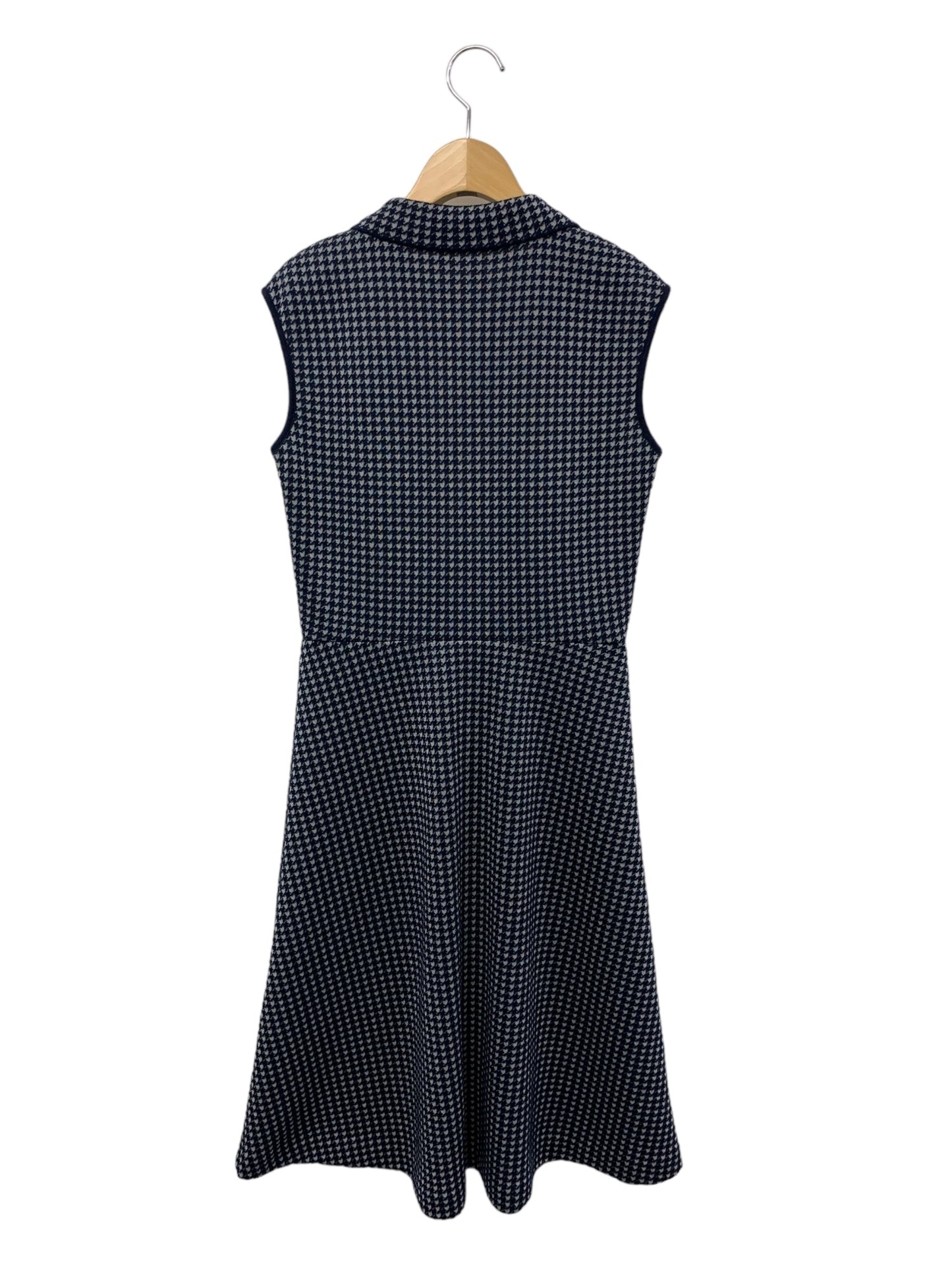 ルネ Checkered Knit Dress 6322500 ワンピース 34 ネイビー ニット ITDO0N4PIQG0 【SALE】