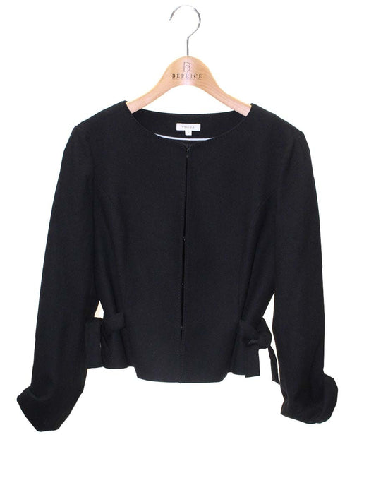 トッカ JKTOHW0400 ジャケット 2 ブラック ノーカラー ITZKHF6WHQIS