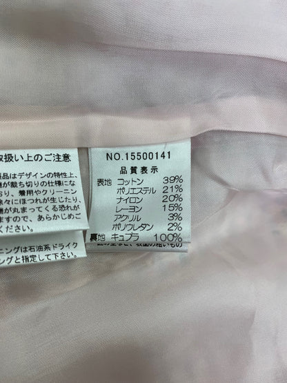 ハロッズ 15500141/15510141 スカートスーツ 2 ピンク ツイード ノーカラー IT0ZBRGPO0HY