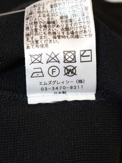 エムズグレイシー 728313 トップス 40 ブラック フリル リボン ITZHGPDE6AII