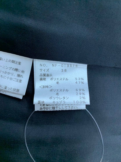 エムズグレイシー クラシカルマントコート 019516 38 ブラック IT9VCUT3JWWU