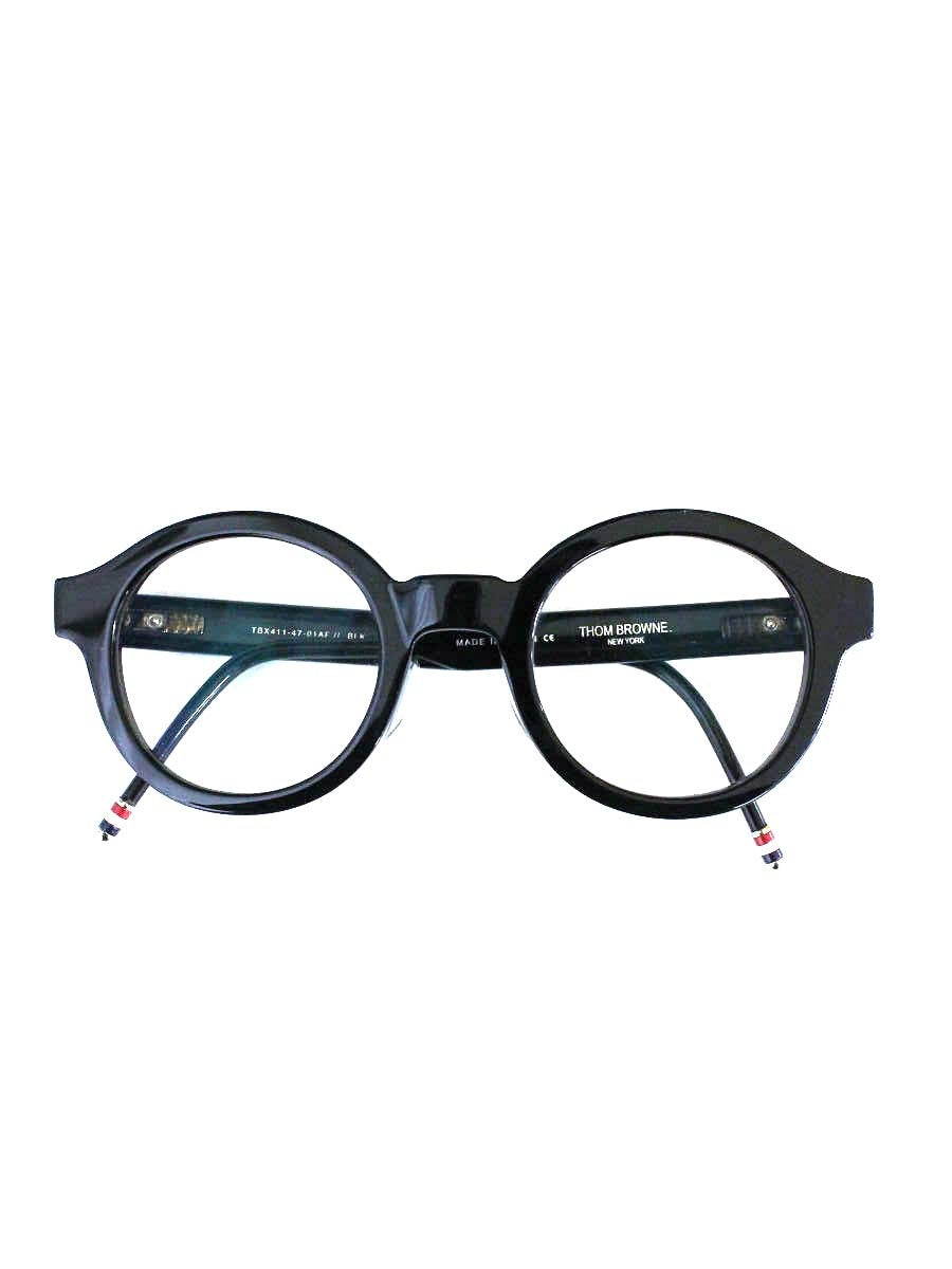 トムブラウン TBX411-47-01AF メガネ ブラック セルフレーム ボストン ITNC8TZM3M72