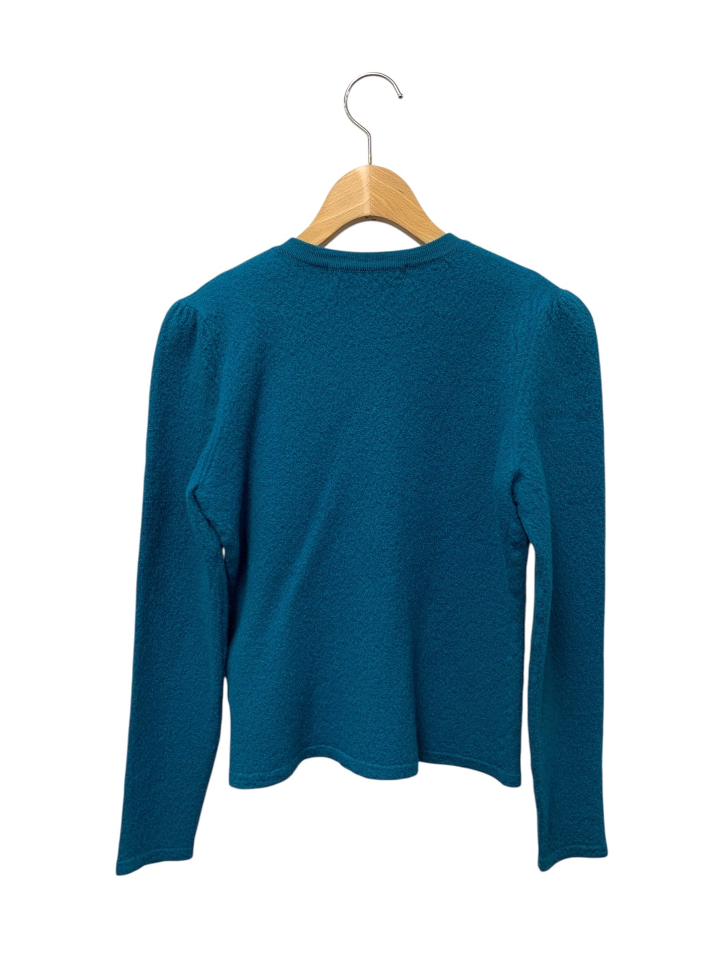 エムズグレイシー 428565-2 カーディガン 38 グリーン ウール Wジップアップ パール IT4GY4R66WYW