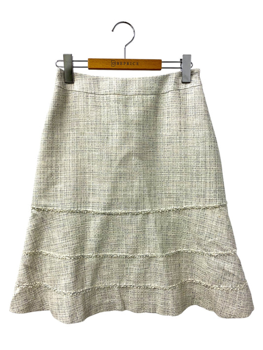 トゥービーシック W5S02-511-05 スカート 40 ホワイト ツィード ITKDT5WVCZQB