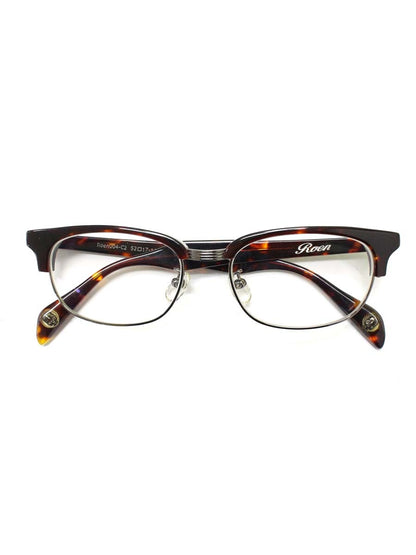 ロエン roen004-C2 メガネ ブラウン コンビフレーム ブロウ べっ甲柄 IT6N9BN1RNBE