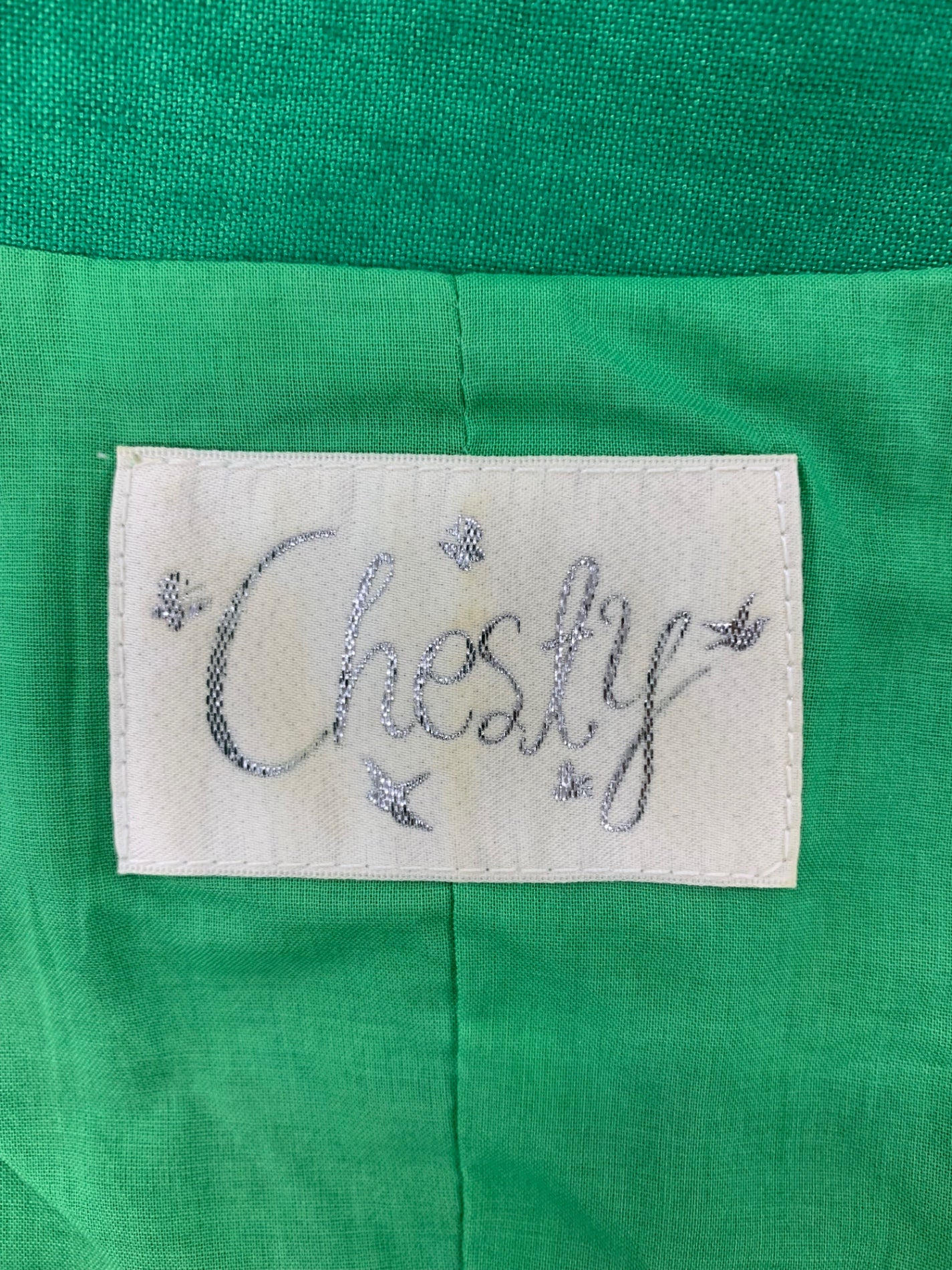 チェスティ Summer Embroidery Setup 12S540 セットアップ 1 グリーン トロピカルモチーフ 刺繍 フリル レース ITHARP7A4M1O