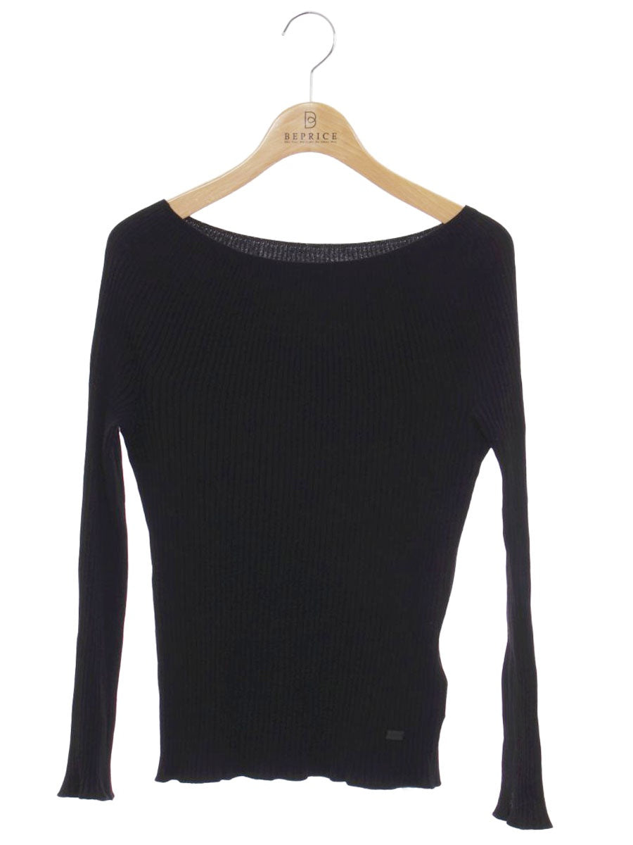 フォクシーブテック 37286 トップス 40 ブラック  Knit Tops Moon Light ITUUV5P4LQ99