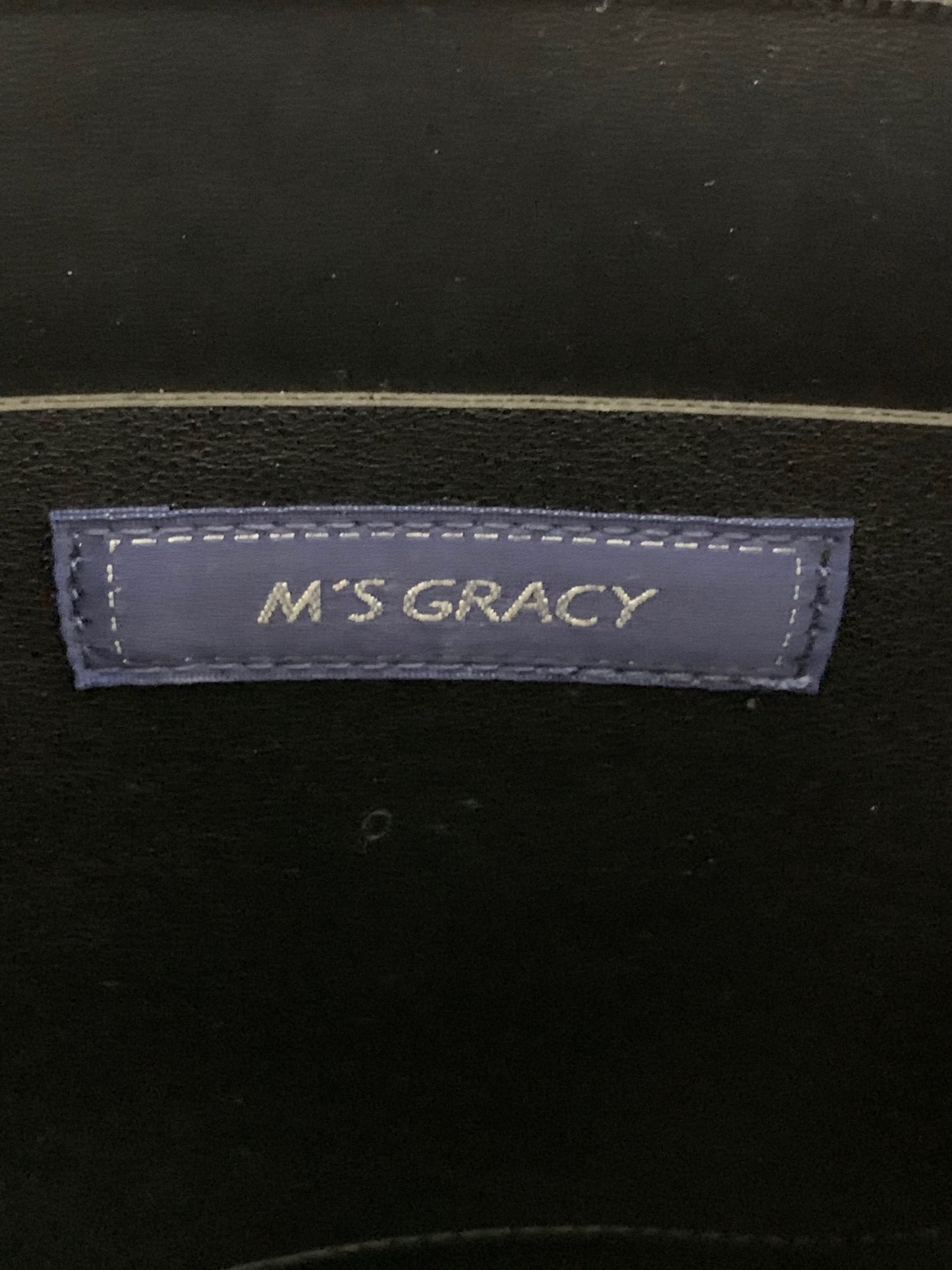 エムズグレイシー パンチング 994503 トートバッグ ブラック カメリア柄 ITZJJDNIRA61