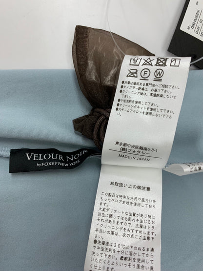 ベロアノワール by フォクシーニューヨーク CARDIGAN SASHA 43862  カーディガン 40 ブルー ITNPFI3GJTT2