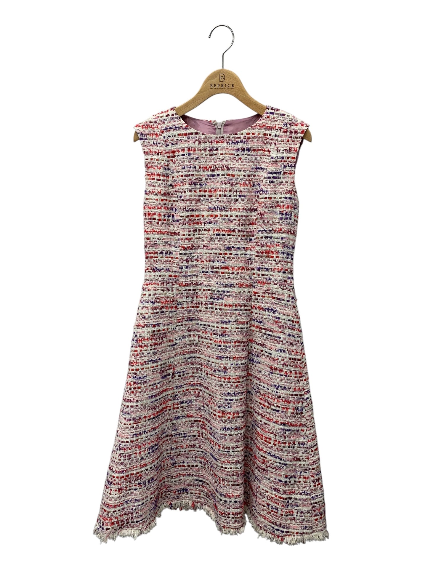 マーリエルカセット 51-20121202 ワンピース 7 ホワイト ファンシーツイードドレス ITIJJD72LVAE 【SALE】