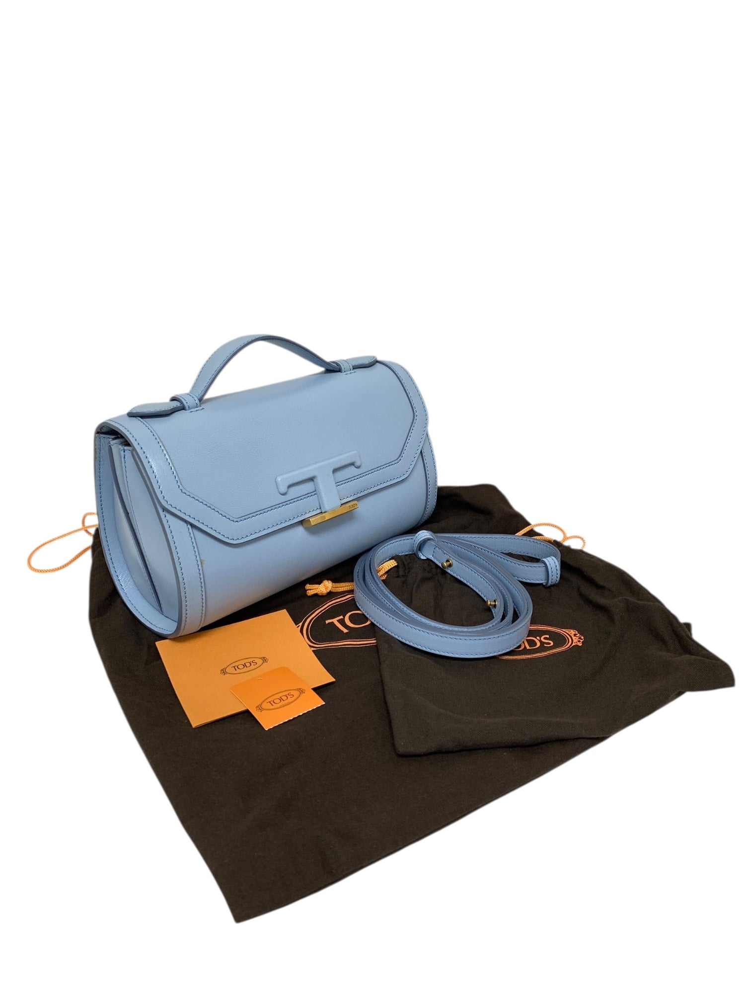 トッズ　タイムレス　バッグ　マイクロ 追跡あり☆TODS☆Tタイムレス マイクロ レザー2WAYバッグ (TOD'S