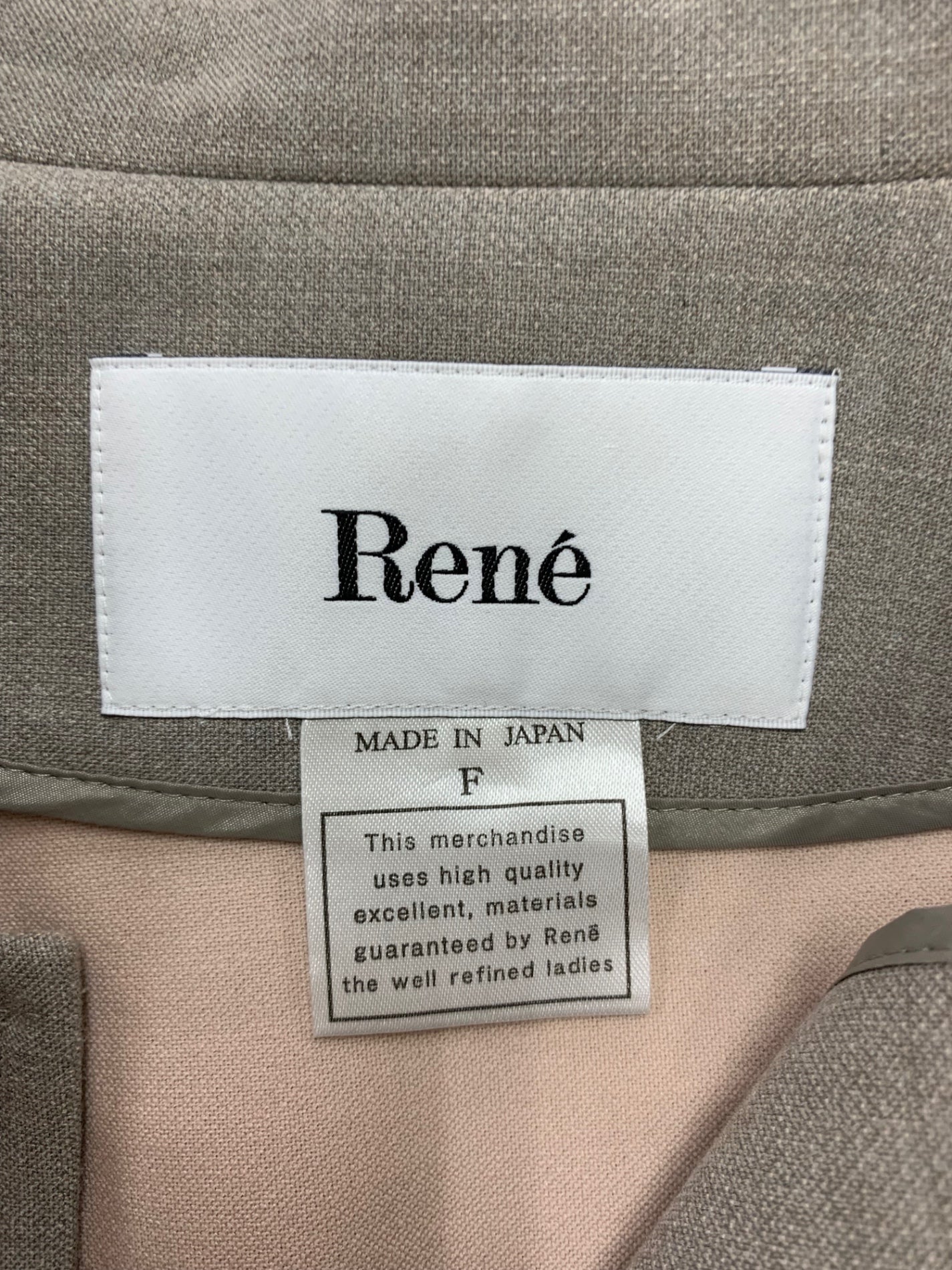 ルネ 6333150 ポンチョ ケープ F グレージュ IT305TJGBJJC