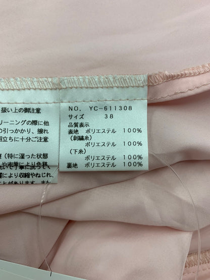 エムズグレイシー 611308 ワンピース 38 ピンク 花 メッシュ リボン IT7HKK94O2J2