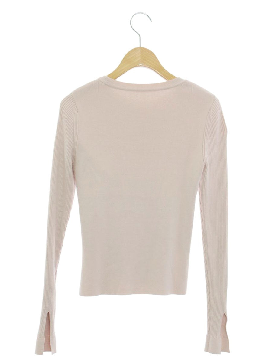 フォクシーブティック ニットトップ ベーシックリブ 38091 セーター 38 ピンク IT4J4M25LPJS