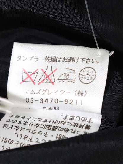 エムズグレイシー 221360 ワンピース 38 ブラック フラワーモチーフ 刺繍 ITOT9WDL4EMO