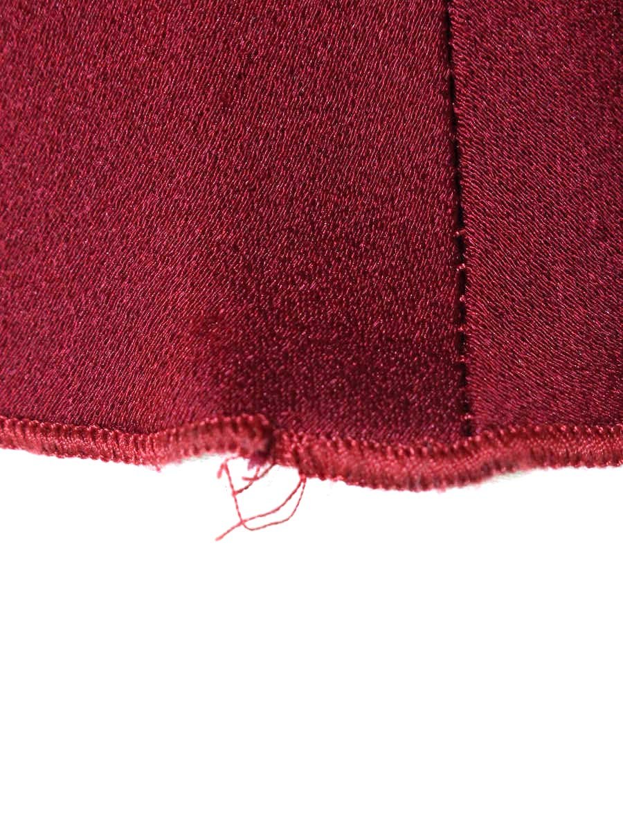 ヴィクトリアベッカム A24WDR005960B ワンピース 38 レッド Vネック タイト ITLNPZO1MXAF