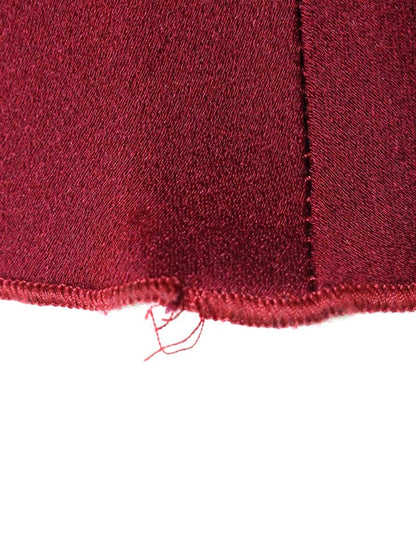 ヴィクトリアベッカム A24WDR005960B ワンピース 38 レッド Vネック タイト ITLNPZO1MXAF