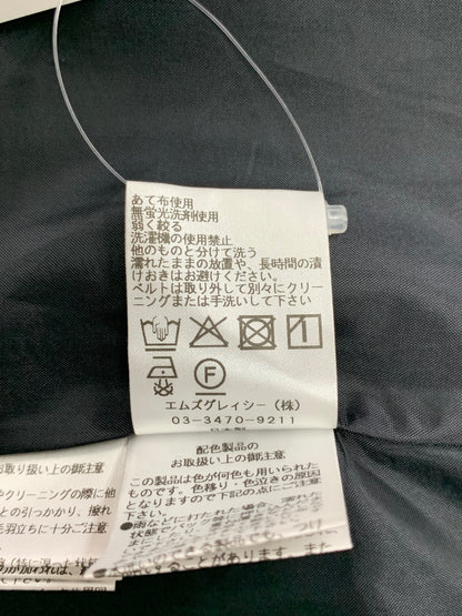 エムズグレイシー 511325 ワンピース 40 ブラック チェック柄 タックフレア IT70WPS0SNQW