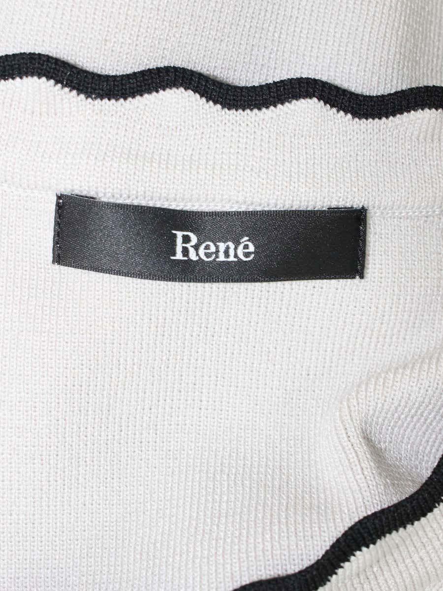 ルネ 5322130 ニット 36 グレー ウェーブ 波型 ITTRTHPWASWE