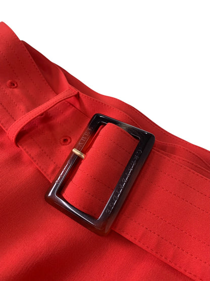 ブルーレーベルクレストブリッジ 55S24-177-16 スカート 38 レッド べっ甲柄ベルト IT6LK66LCKTK 【SALE】