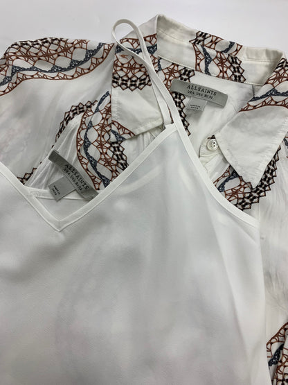 オールセインツ シャツワンピース WD437Y 40 ホワイト ITDL4N2Q79JA