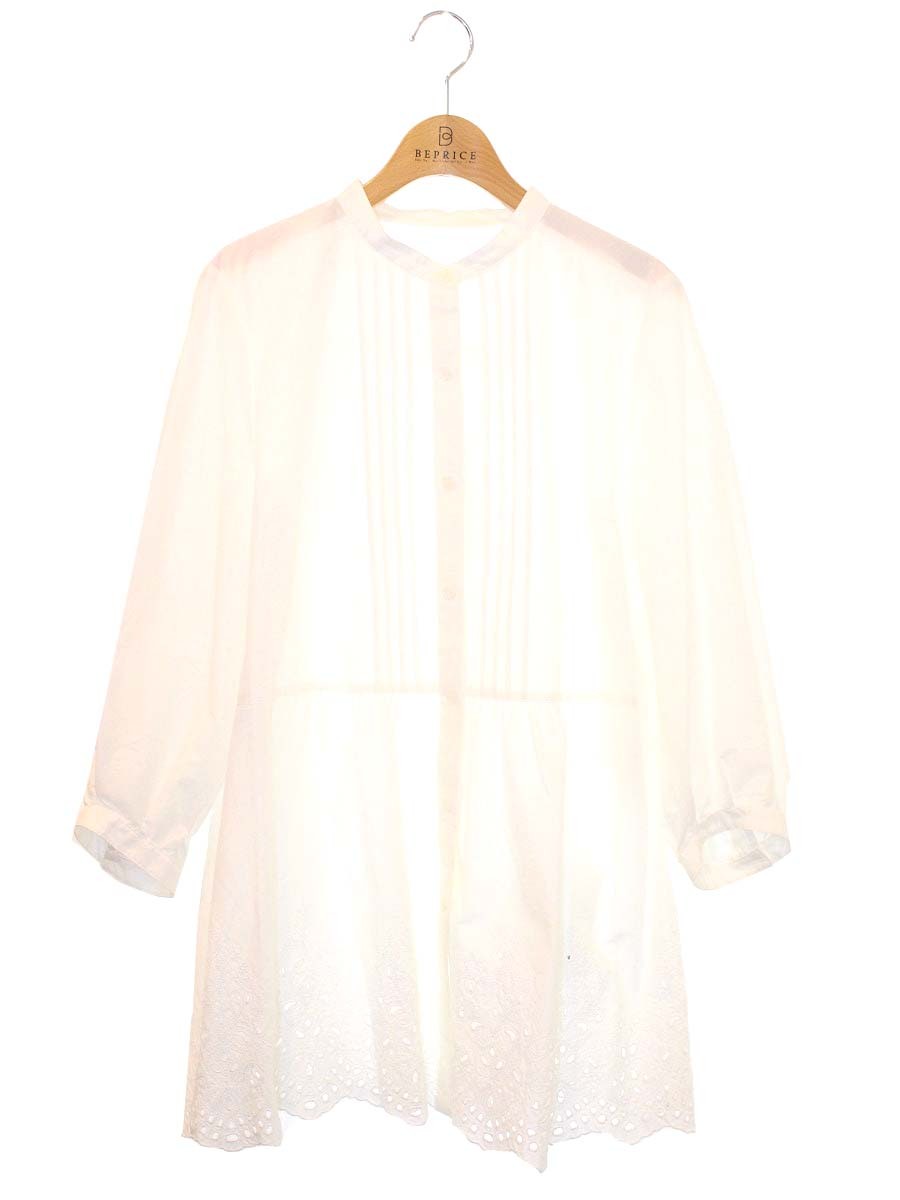 レリアン WHITE LABEL JS-0402586 チュニックブラウス 11 ホワイト カットワーク ITPET6QZF08S