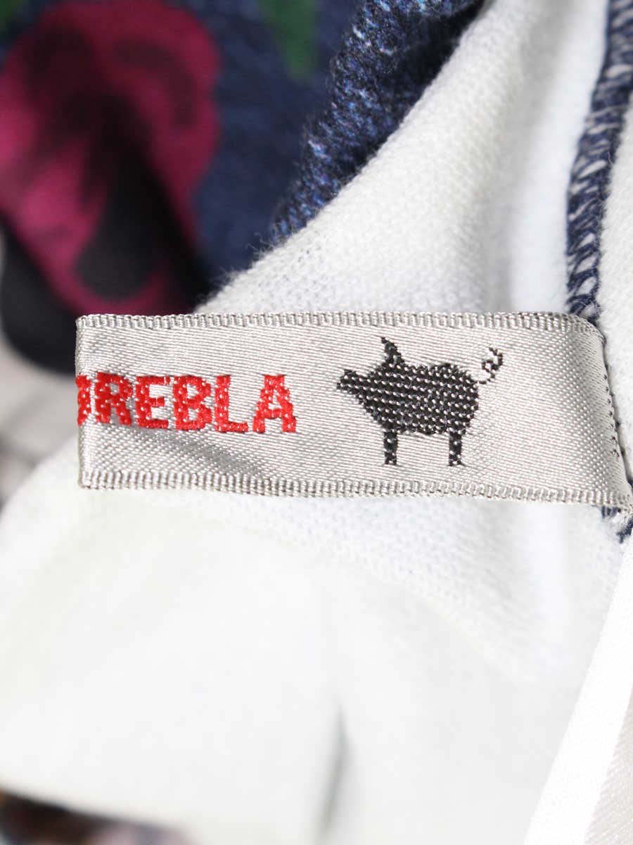 アルベロベロ 438399 パンツ F ネイビー アニマルモチーフ デニム風 ストレッチ ITZQEDSGZSYW