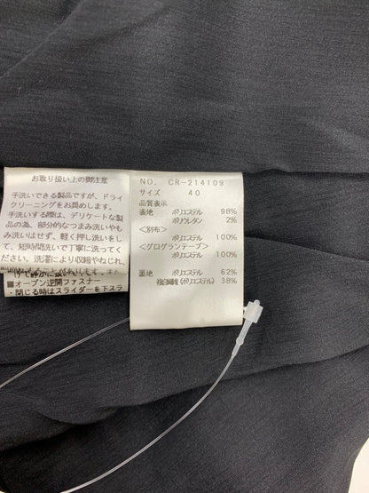 エムズグレイシー 214109 アウター 40 ブラック フード カメリア IT86ARHARFL7