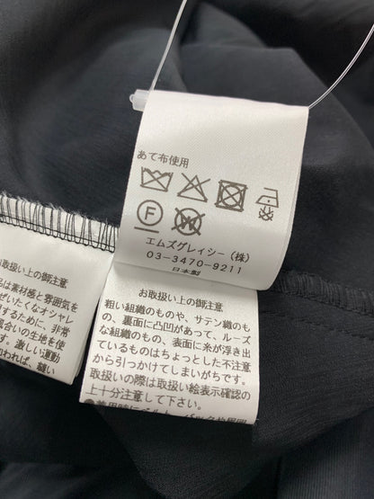 エムズグレイシー 510319 トップス 40 ブラック レース リボン 花柄 ITJRXMR8OD84