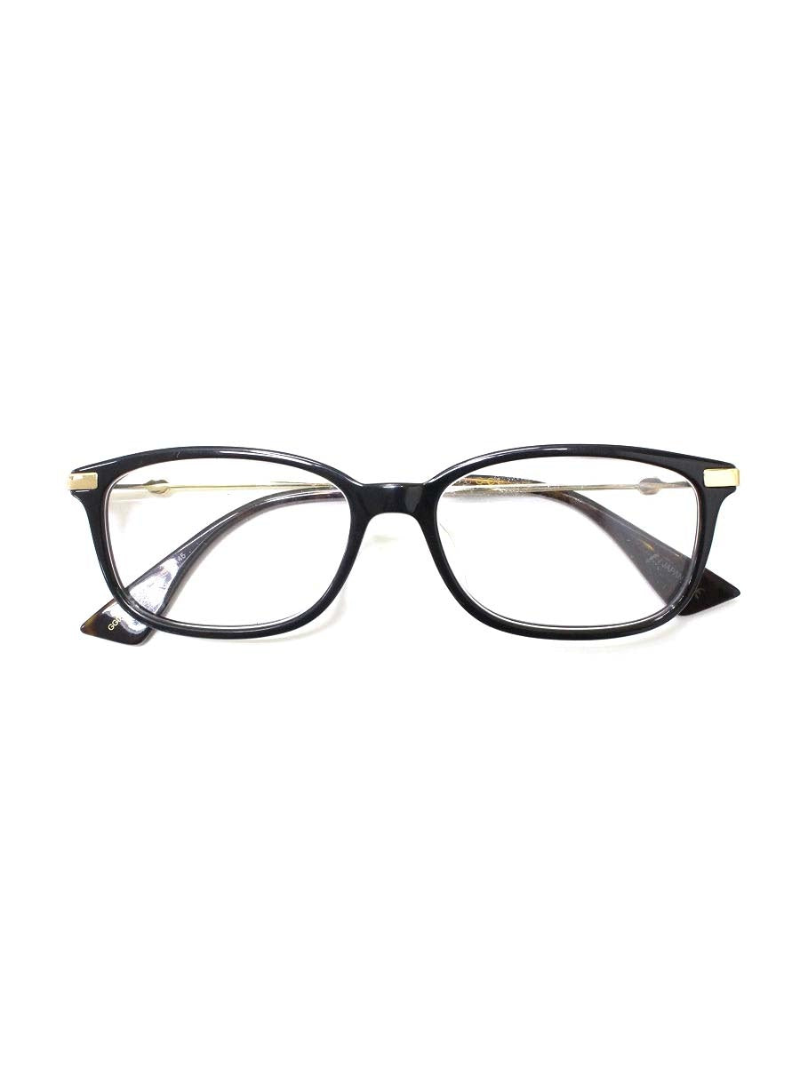 グッチ GG0112OA メガネ ブラック コンビフレーム フルリム スクエア ITBA0155SB7O 【SALE】
