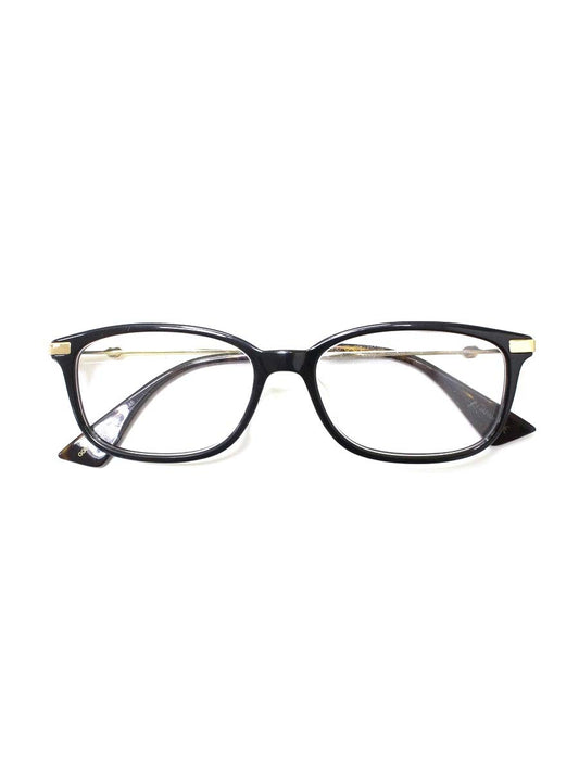 グッチ GG0112OA メガネ ブラック コンビフレーム フルリム スクエア ITBA0155SB7O 【SALE】