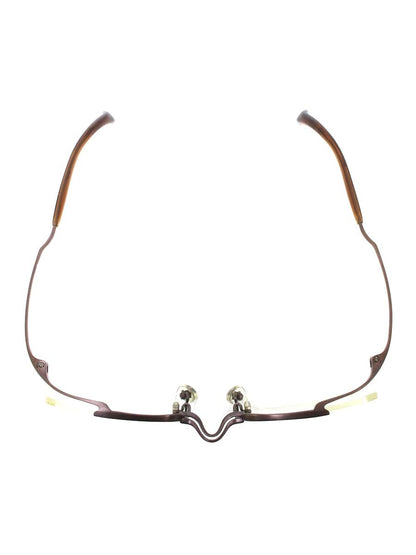 フォーナインズ O-11T メガネ ブラウン メタルフレーム ハーフリム オーバル IT8G8XJPJNM8 【SALE】