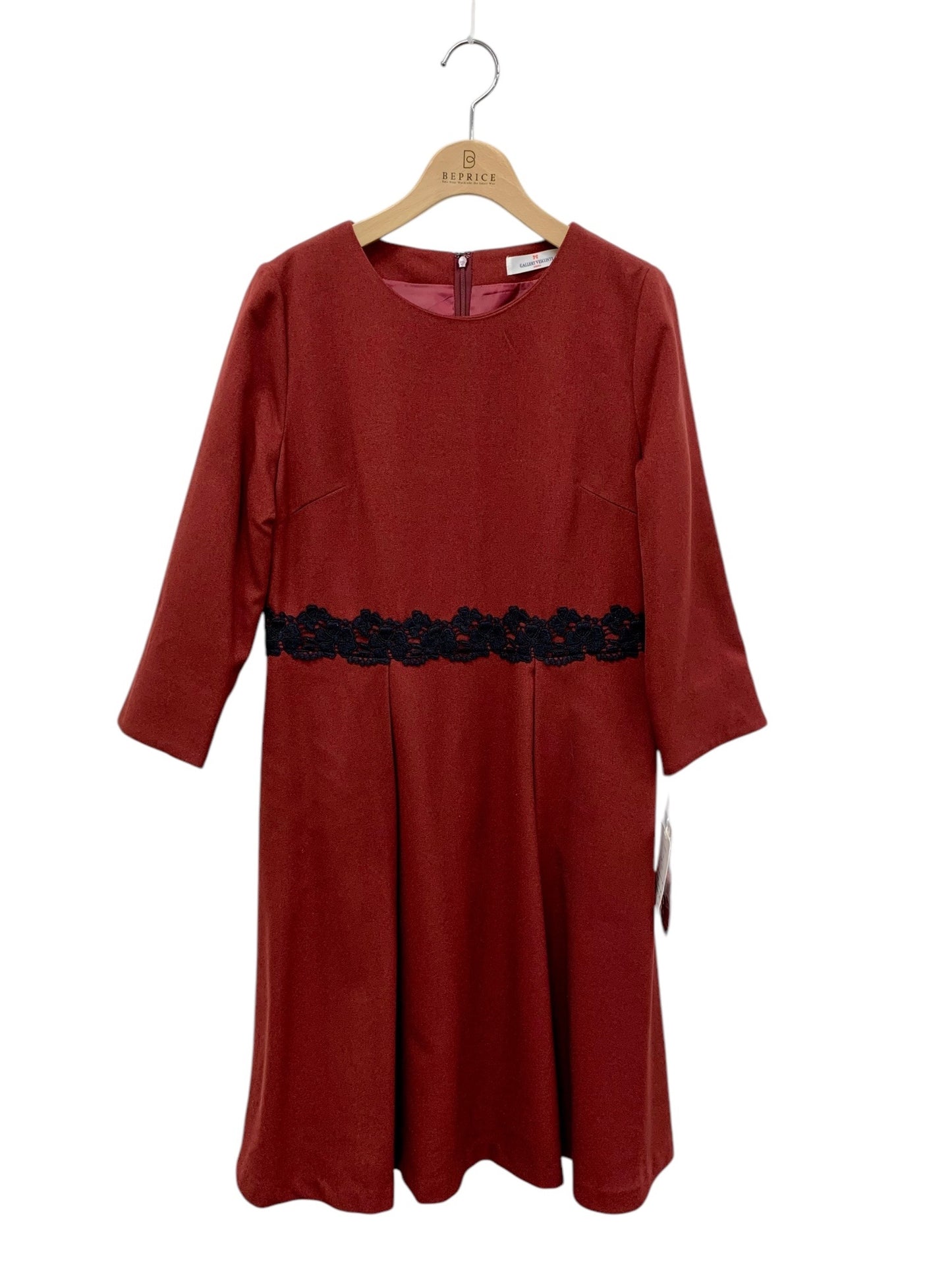 ギャラリービスコンティ 1328881 ワンピース 3 ワインレッド レース ITY1FCKQLQWU