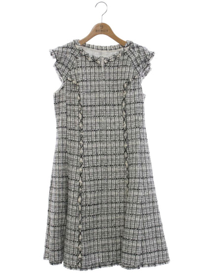 ルネ 6736430 ワンピース 36 ブラック/ホワイト TISSUE ツイード IT7ZVIET88K4