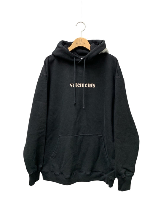 ヴェトモン SS20TR311 パーカー XS ブラック Postage Hoodie ポステージ ロゴ ITLRQLVCVJEO