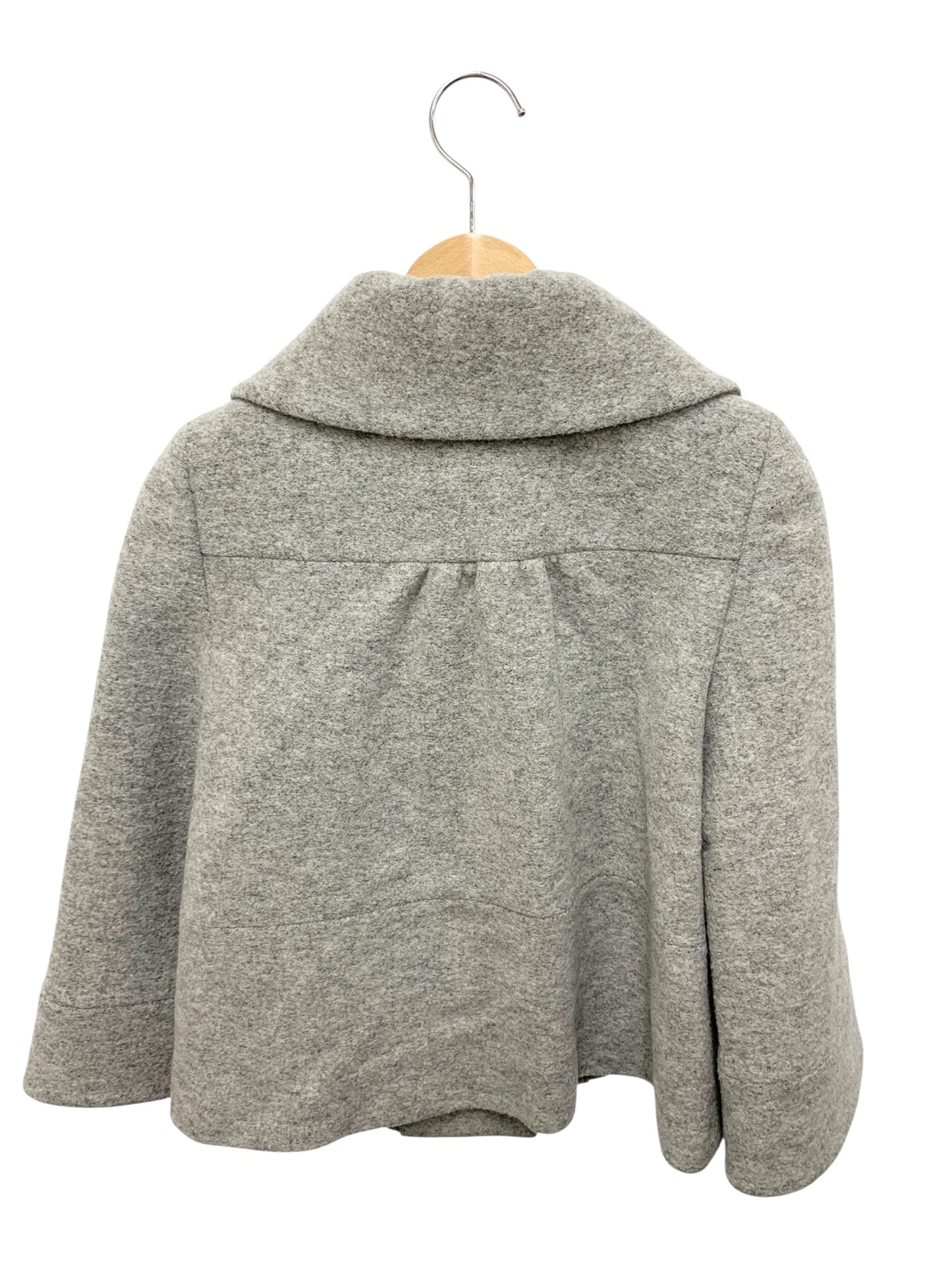 トゥービーシック W5B60-262-07 ショートコート 40 グレー ウール IT72KGOUZYB2